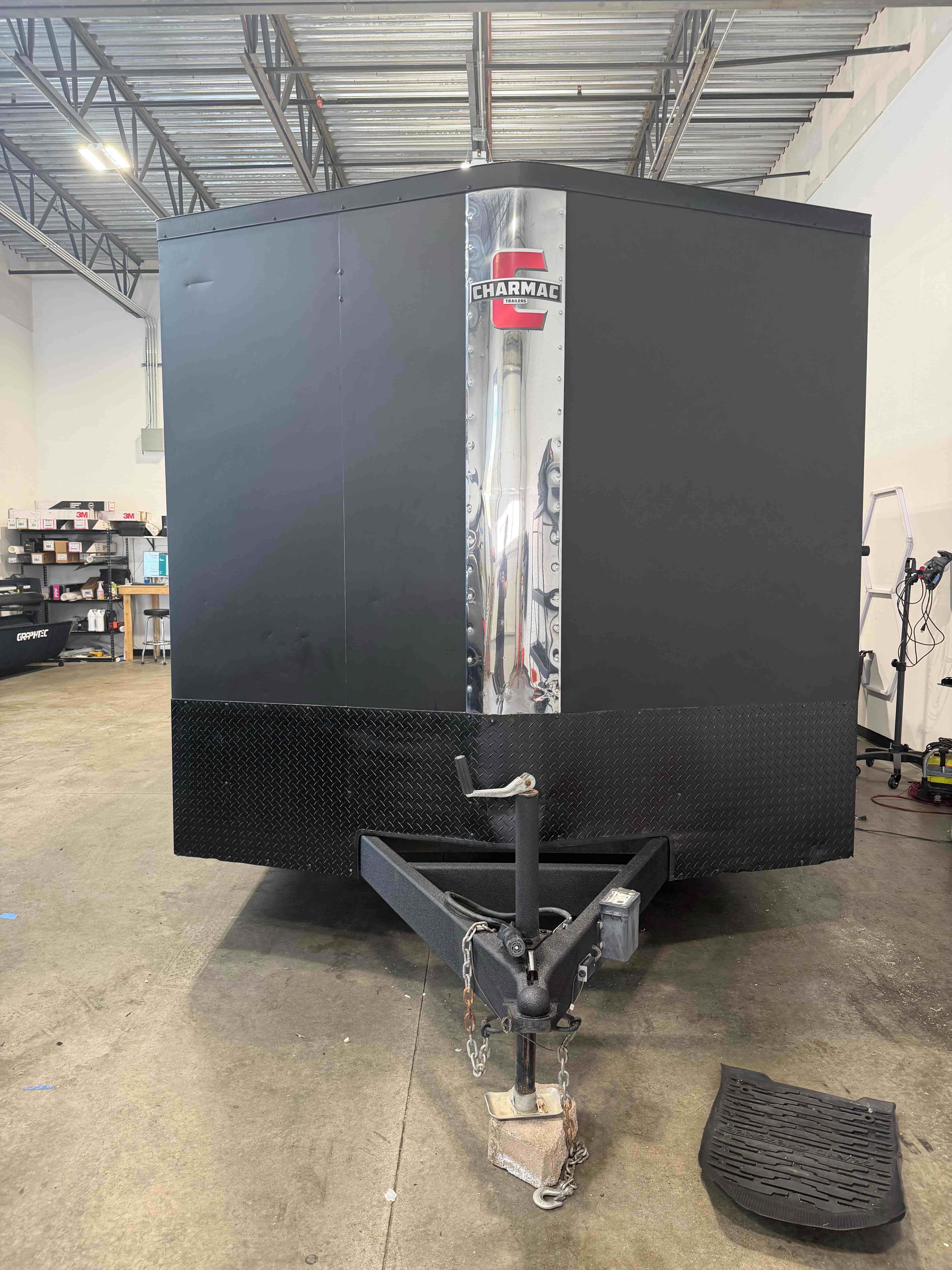 2021 Charmac 16ft Enclosed Trailer — Front View, Arvada CO